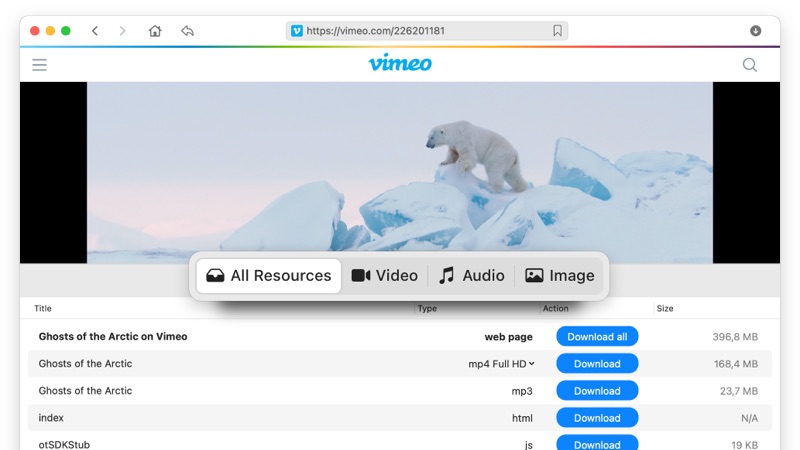 VideoDuke, Vimeo video downloader mac
