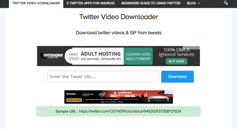 tool to download twitter videos online