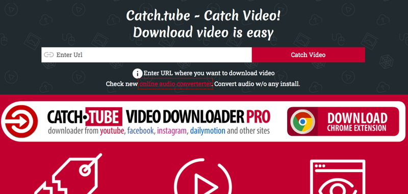 CatchTube downloader online