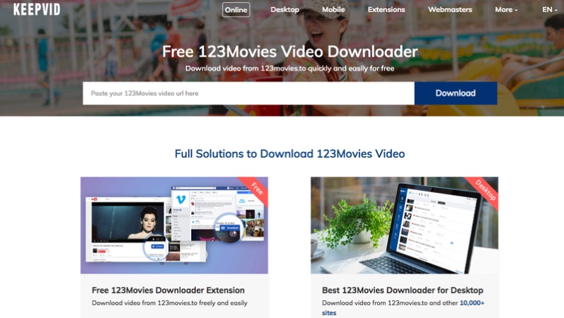 Online downloader Keepvid