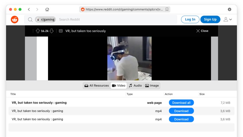 very powerful Reddit video downloader for Mac