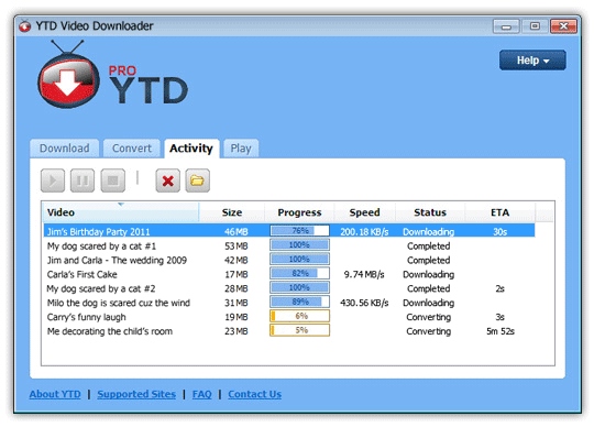 YTD Metacafe video downloader for Windows