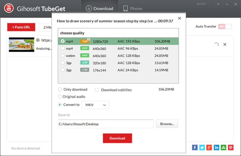 gihosoft myspace downloader