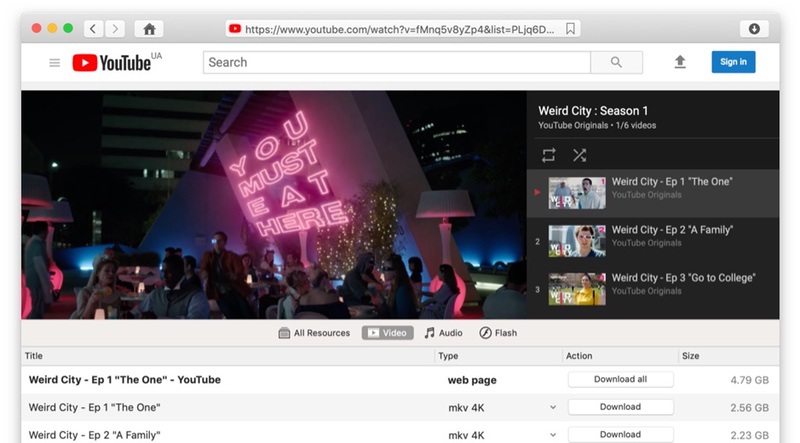 YouTube video downloader Mac