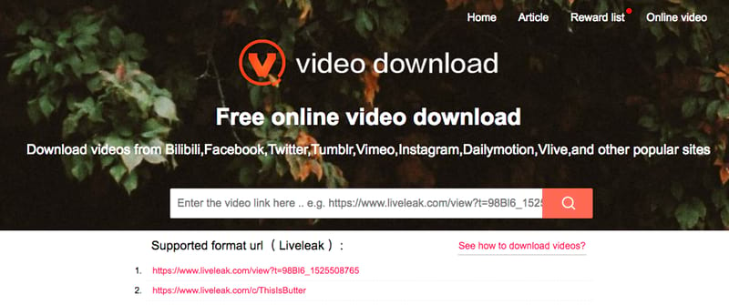 online downloader liveleak video
